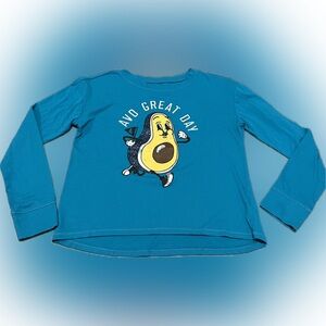 Justice girls long sleeve shirt. Teal color size 10